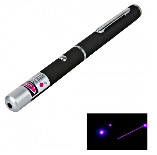 purple laser beam